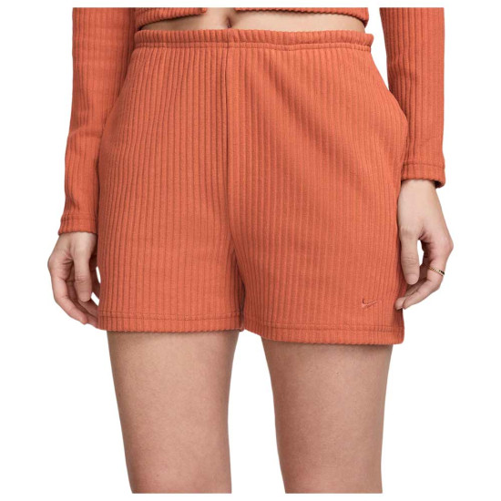 Nike Γυναικείο σορτς Sportswear Chill Knit High-Waisted Slim 3" Ribbed Shorts